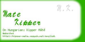mate kipper business card